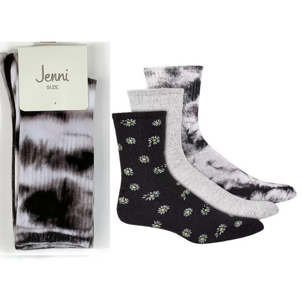 3 pr Womans Jenni Cotton Blend Crew Socks
(244)